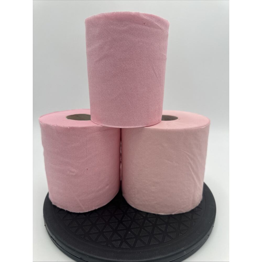 3 Vintage Rolls of Pink Toilet Tissue Paper Roll *READ - Picture 2 of 6
